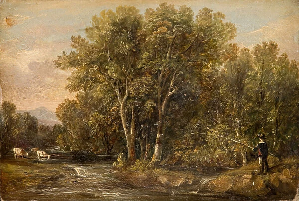 Wooded Landscape, 1851. Creator: William Bath