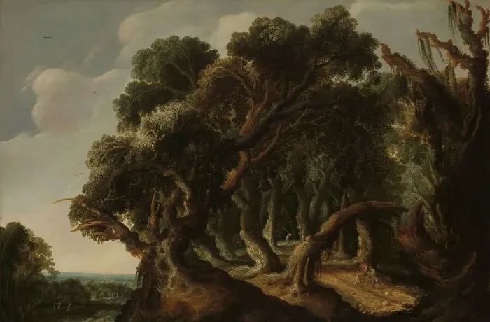 Framed Print : Wooded Landscape, c.1633. Creator: Jacob Jacobsz. Van Geel Framed Print : Wooded Landscape, c.1633. Creator: Jacob Jacobsz. Van Geel