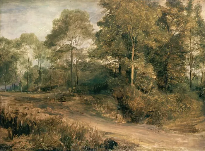 Framed Print : A Wooded Landscape, c1815. Creator: David Wilkie Framed Print : A Wooded Landscape, c1815. Creator: David Wilkie