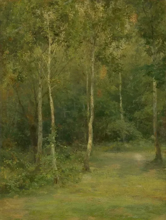 Framed Print : Wooded Landscape with Little Birches, 1894-1896. Creator: Ludovit Cordak Framed Print : Wooded Landscape with Little Birches, 1894-1896. Creator: Ludovit Cordak