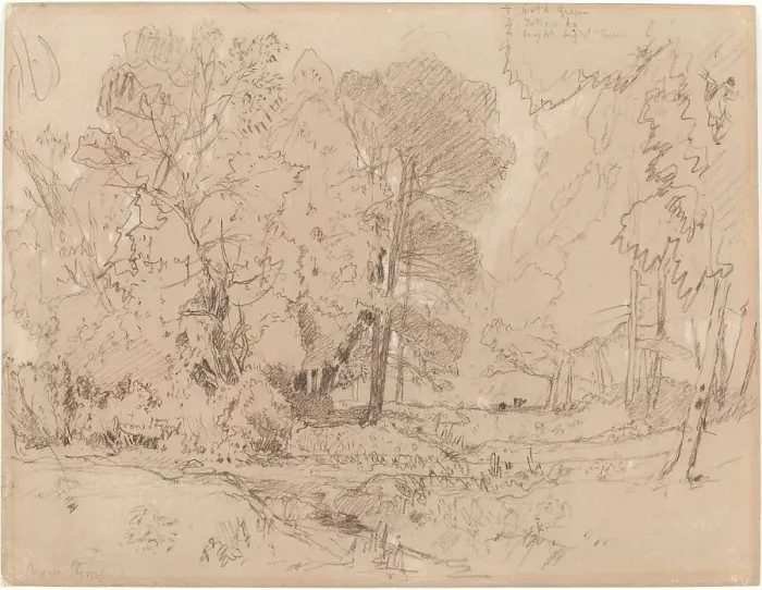 Framed Print : Wooded Landscape, probably 1841. Creator: John Sell Cotman Framed Print : Wooded Landscape, probably 1841. Creator: John Sell Cotman