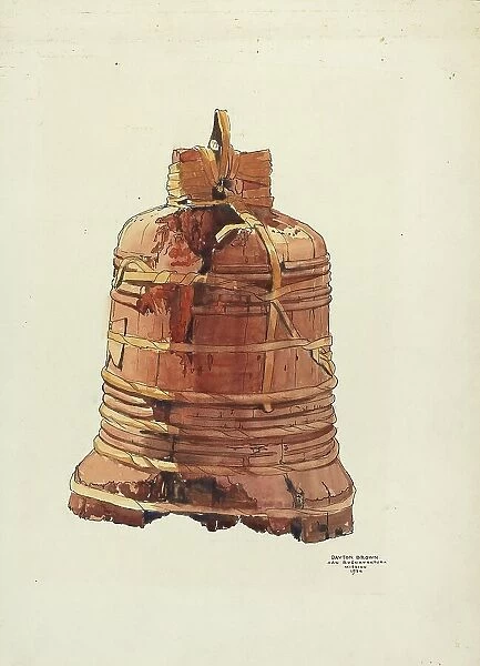 Wooden Bell, 1936. Creator: Dayton Brown