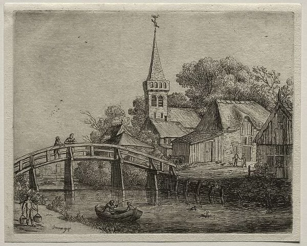 The Wooden Bridge. Creator: Jan van Goyen (Dutch, 1596-1656)