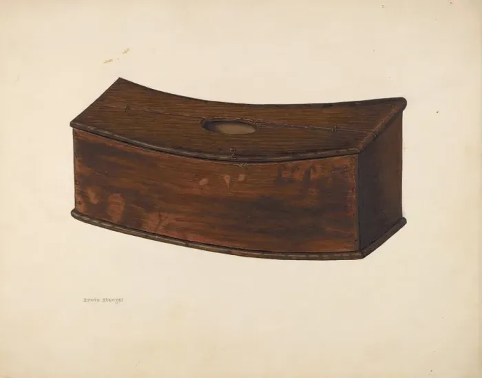 Framed Print : Wooden Cutlery Box, c. 1942. Creator: Erwin Stenzel Framed Print : Wooden Cutlery Box, c. 1942. Creator: Erwin Stenzel
