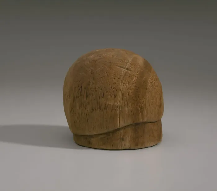Framed Print : Wooden hat block from Maes Millinery Shop, 1941-1994. Creator: Unknown Framed Print : Wooden hat block from Maes Millinery Shop, 1941-1994. Creator: Unknown