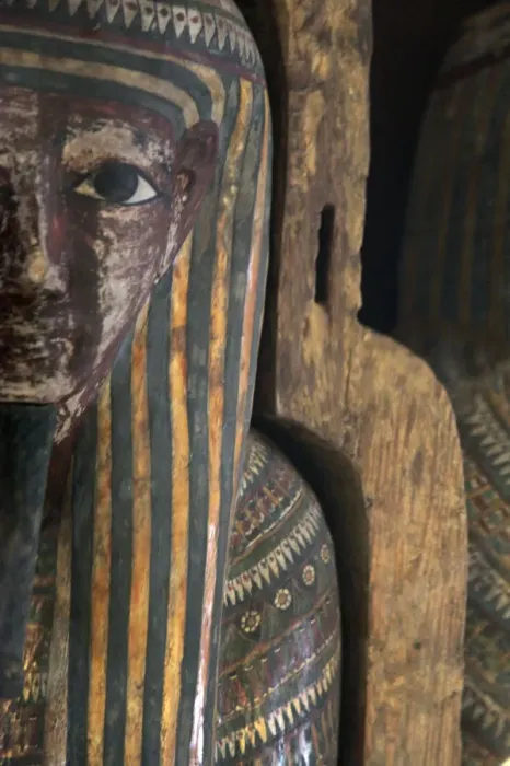 Framed Print : Wooden sarcophagus of Pa-Kush, priest of Amun? Framed Print : Wooden sarcophagus of Pa-Kush, priest of Amun?