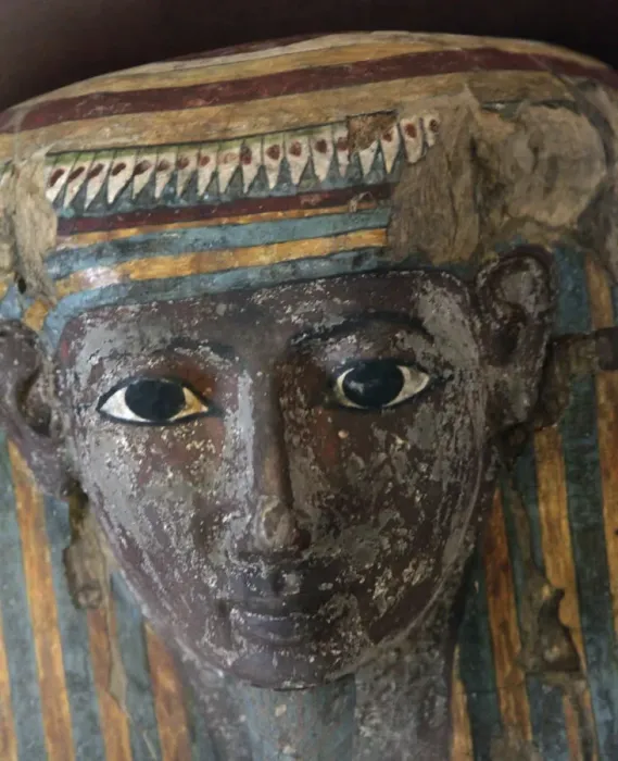 Framed Print : Wooden sarcophagus of Pa-Kush, priest of Amun? Framed Print : Wooden sarcophagus of Pa-Kush, priest of Amun?