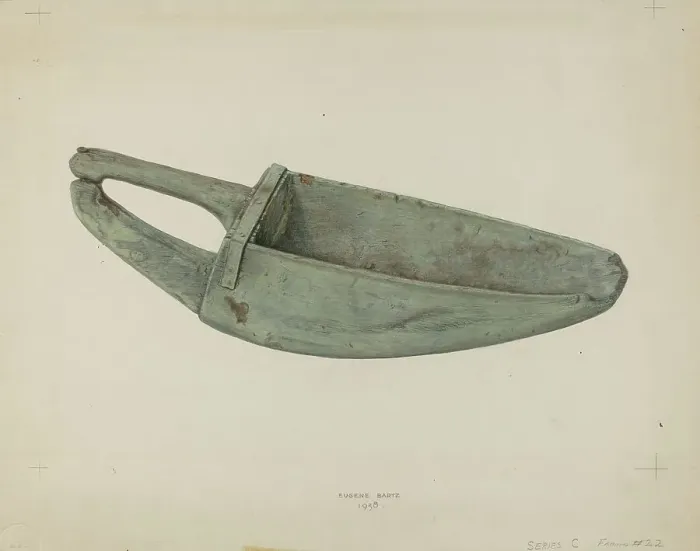 Framed Print : Wooden Scoop, 1938. Creator: Eugene Bartz Framed Print : Wooden Scoop, 1938. Creator: Eugene Bartz