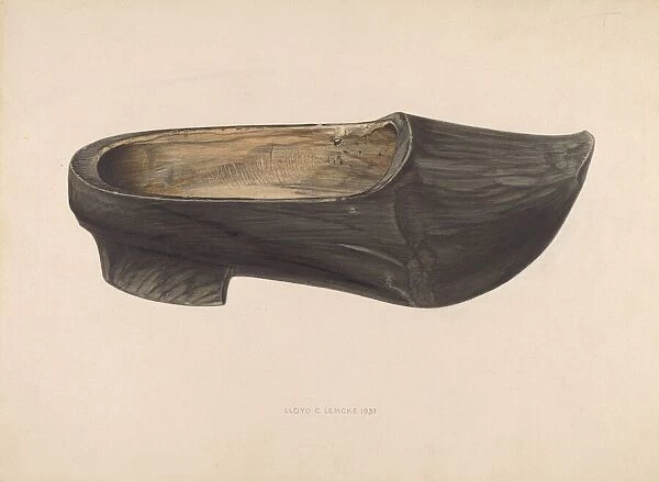 Wooden Shoe, 1937. Creator: Lloyd Charles Lemcke