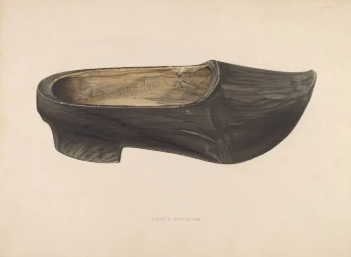 Framed Print : Wooden Shoe, 1937. Creator: Lloyd Charles Lemcke Framed Print : Wooden Shoe, 1937. Creator: Lloyd Charles Lemcke