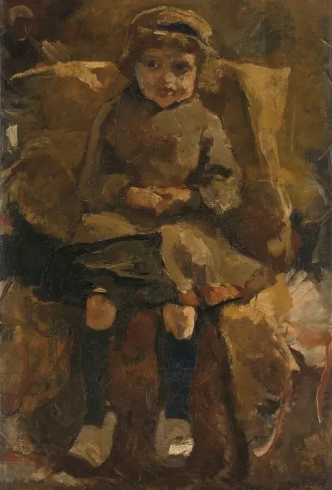 Framed Print : The Wooden Shoes, 1884-1885. Creator: George Hendrik Breitner Framed Print : The Wooden Shoes, 1884-1885. Creator: George Hendrik Breitner