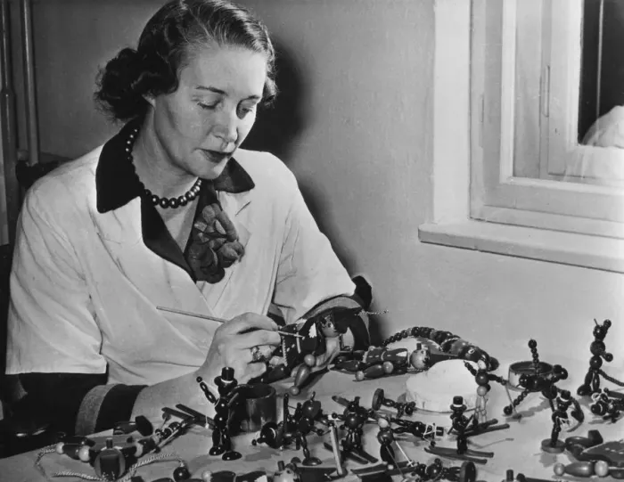 Framed Print : Wooden toys being finished in Vienna, Austria, bound for America, 1952 Framed Print : Wooden toys being finished in Vienna, Austria, bound for America, 1952