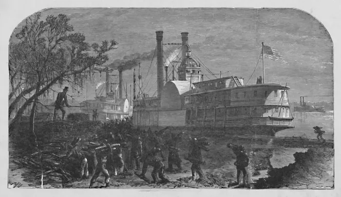 Framed Print : Wooding Up, 1883 Framed Print : Wooding Up, 1883