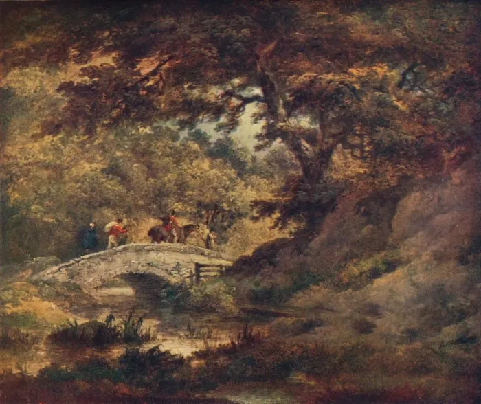 Framed Print : A Woodland Scene, c1795. Artist: George Morland Framed Print : A Woodland Scene, c1795. Artist: George Morland