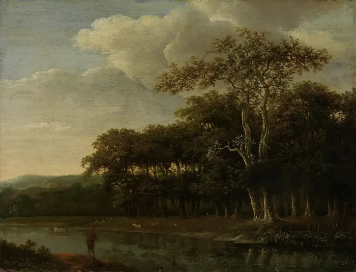 Framed Print : Woodland Scene, probably approx. 1650. Creator: Johan Lagoor Framed Print : Woodland Scene, probably approx. 1650. Creator: Johan Lagoor