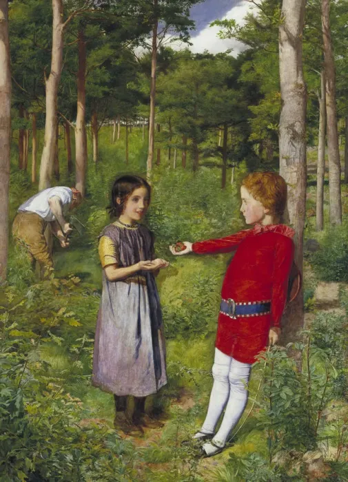 Framed Print : The Woodmans Daughter, 1851. Artist: John Everett Millais Framed Print : The Woodmans Daughter, 1851. Artist: John Everett Millais