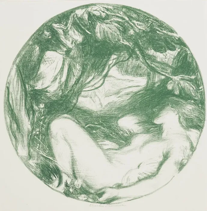 Framed Print : The woodnymph, 1907. Creator: Charles Shannon Framed Print : The woodnymph, 1907. Creator: Charles Shannon