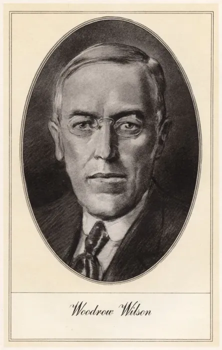 Framed Print : Woodrow Wilson, 28th President of the United States, (early 20th century). Artist: Gordon Ross Framed Print : Woodrow Wilson, 28th President of the United States, (early 20th century). Artist: Gordon Ross