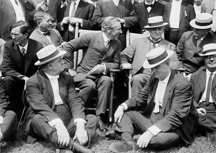 Framed Print : Woodrow Wilson; Champ Clark, between c1910 and c1915. Creator: Bain News Service Framed Print : Woodrow Wilson; Champ Clark, between c1910 and c1915. Creator: Bain News Service