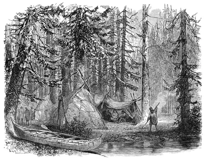 Framed Print : The Woods before the Emigrant, 1900 Framed Print : The Woods before the Emigrant, 1900