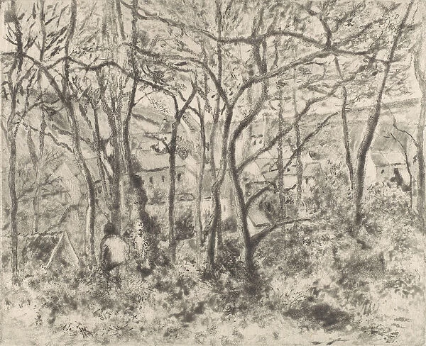 The Woods at L Hermitage, Pontoise, 1879. Creator: Camille Pissarro