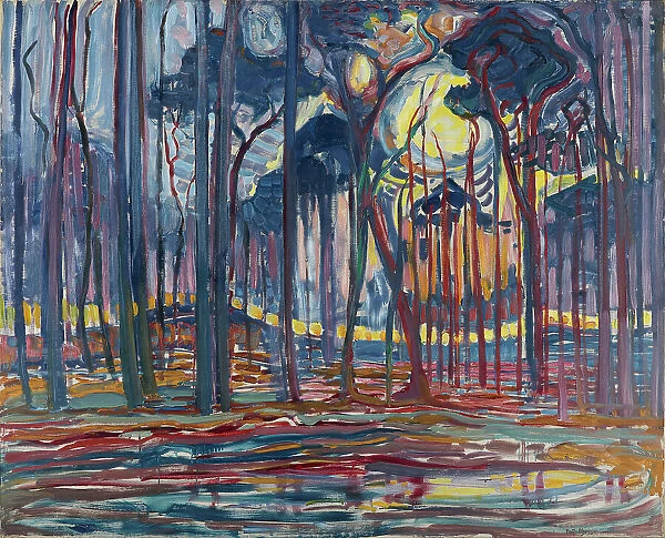 Woods near Oele, 1908. Creator: Mondrian, Piet (1872-1944)