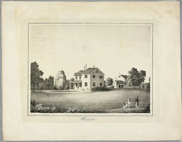 Framed Print : Woodside, 1825 / 26. Creator: JFC Framed Print : Woodside, 1825 / 26. Creator: JFC