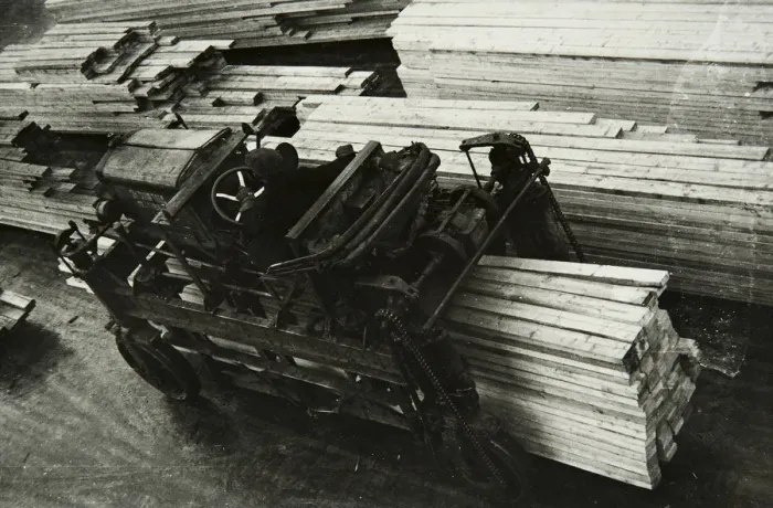 Framed Print : In a woodworking factory, Russia, 1950s