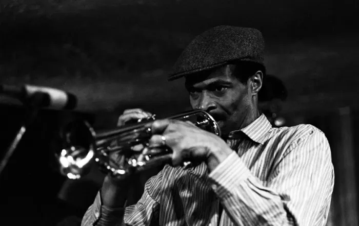 Framed Print : Woody Shaw, Bass Clef, London, October 1987. Artist: Brian O Connor Framed Print : Woody Shaw, Bass Clef, London, October 1987. Artist: Brian O Connor