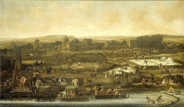 Wool Making, 1651. Creator: Pieter Molijn
