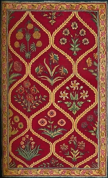 Woollen Carpet. Indian (Royal Factory of Lahore); 17th Century, 1903