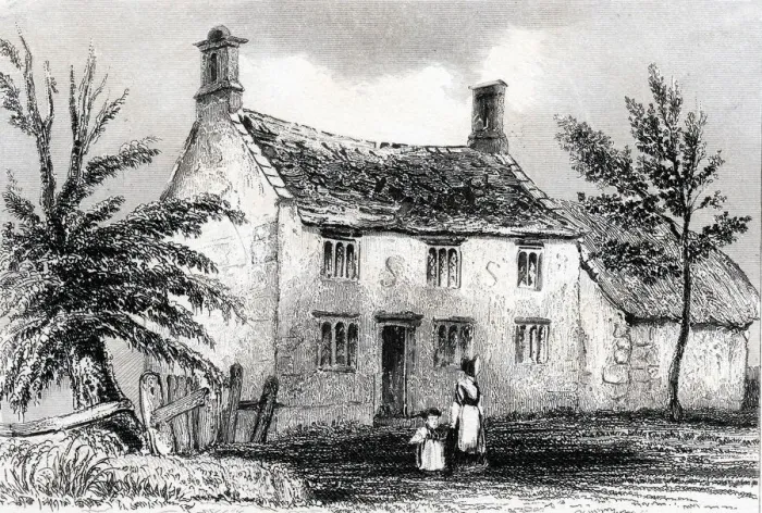 Framed Print : Woolsthorpe Manor, near Grantham, Lincolnshire, birthplace of Sir Isaac Newton, 1840 Framed Print : Woolsthorpe Manor, near Grantham, Lincolnshire, birthplace of Sir Isaac Newton, 1840