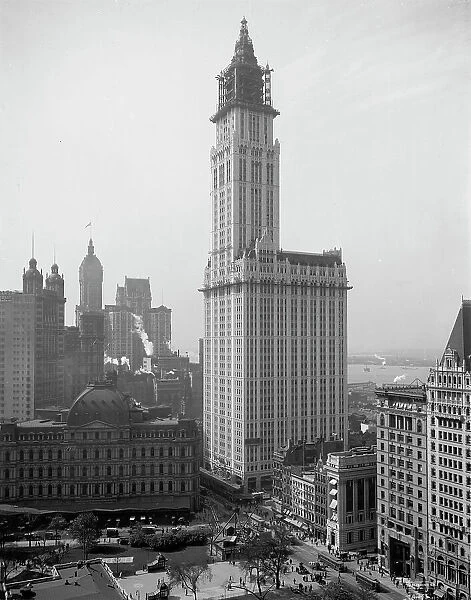 Woolworth Building, New York City, c.between 1910 and 1920. Creator: Unknown