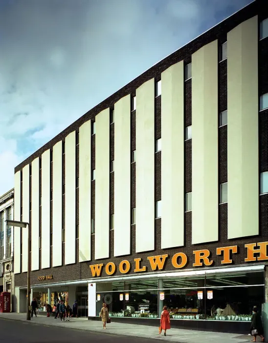 Framed Print : Woolworths, Barnsley store, South Yorkshire, 1971. Artist: Michael Walters Framed Print : Woolworths, Barnsley store, South Yorkshire, 1971. Artist: Michael Walters