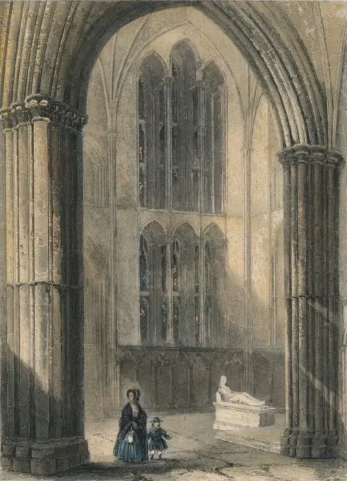 Framed Print : Worcester Cathedral: North Transept of Choir, 1836. Artist: Henry Winkles Framed Print : Worcester Cathedral: North Transept of Choir, 1836. Artist: Henry Winkles