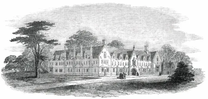 Framed Print : The Worcester Diocesan Training-School, at Saltley, near Birmingham, 1850. Creator: Unknown Framed Print : The Worcester Diocesan Training-School, at Saltley, near Birmingham, 1850. Creator: Unknown