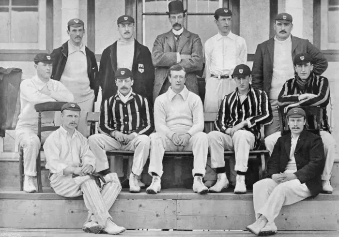 Framed Print : Worcestershire County Cricket Club XI, c1899. Artist: Bennett Framed Print : Worcestershire County Cricket Club XI, c1899. Artist: Bennett