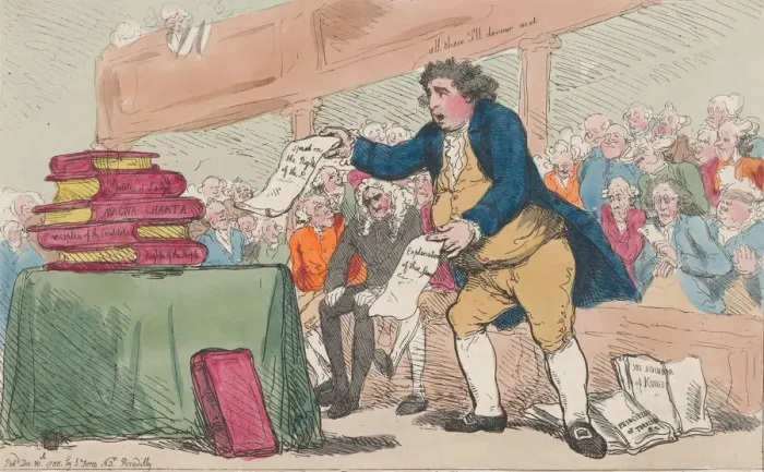 Framed Print : The Word-Eater, December 30, 1786. December 30, 1786. Creator: Thomas Rowlandson