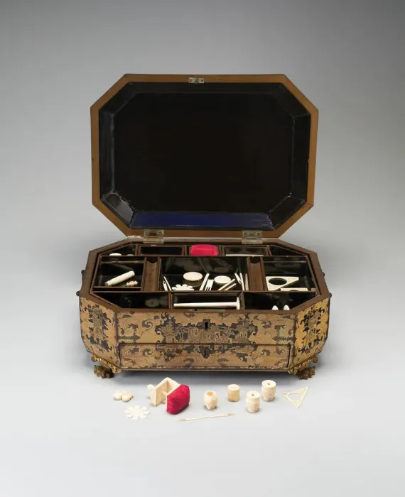 Framed Print : Work Box, China, Early to mid 19th century. Creator: Unknown Framed Print : Work Box, China, Early to mid 19th century. Creator: Unknown
