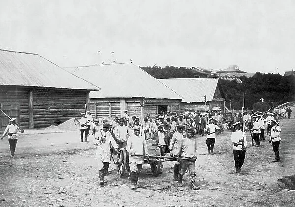 Work of Hard Labor Convicts, 1890. Creator: Ivan Nikolaevich Krasnov