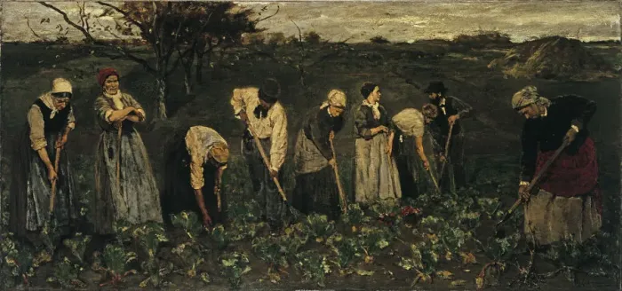 Framed Print : Workers on the beet field. Artist: Liebermann, Max (1847-1935) Framed Print : Workers on the beet field. Artist: Liebermann, Max (1847-1935)