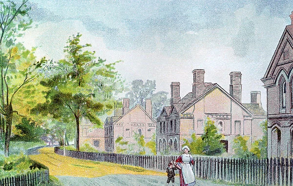 Workers cottages at Bournville, Birmingham, 1892