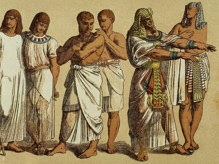 Framed Print : Workers with the pharaoh, Egypt. Creator: Unknown Framed Print : Workers with the pharaoh, Egypt. Creator: Unknown