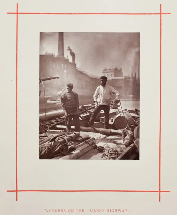 Framed Print : Workers on the Silent Highway, 1877. Creator: John Thomson Framed Print : Workers on the Silent Highway, 1877. Creator: John Thomson