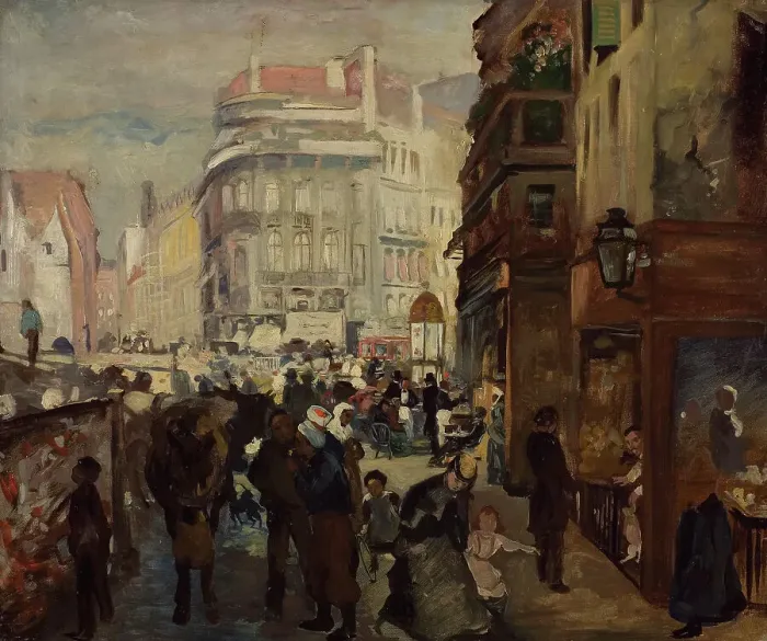 Framed Print : A Working Day in Paris, 19th century. Creator: Anon Framed Print : A Working Day in Paris, 19th century. Creator: Anon
