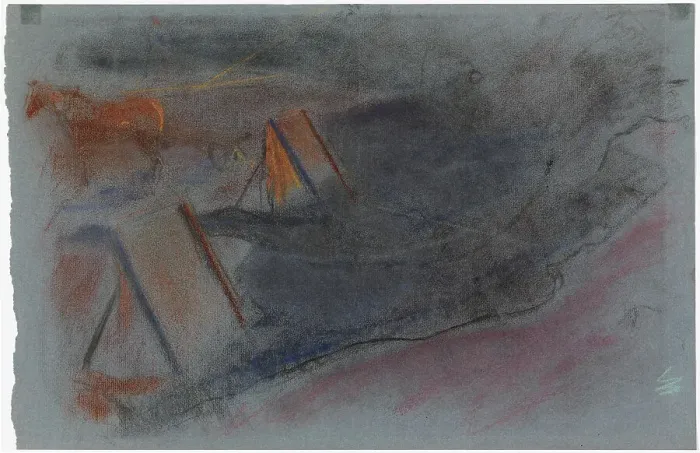 Framed Print : Working Horse, study, c1900. Creator: Magnus Enckell Framed Print : Working Horse, study, c1900. Creator: Magnus Enckell
