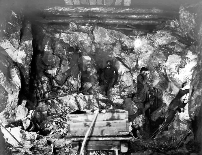 Framed Print : Working on a Tunnel, 1900-1904. Creator: Unknown Framed Print : Working on a Tunnel, 1900-1904. Creator: Unknown