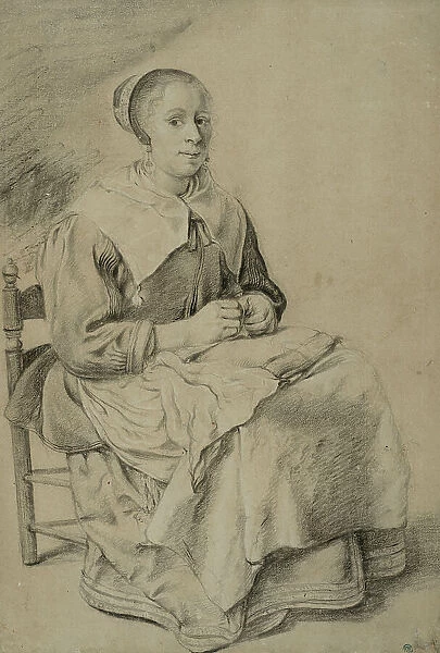 Working woman, mid 17th century. Creator: Gerritsz Quiringh van Brekelenkam
