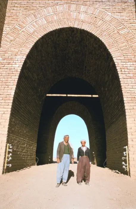 Framed Print : Two workmen outside the Mashki Gate, Nineveh, Iraq, 1977 Framed Print : Two workmen outside the Mashki Gate, Nineveh, Iraq, 1977
