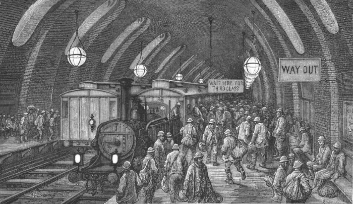Framed Print : The Workmens Train, 1872. Creator: Gustave Doré Framed Print : The Workmens Train, 1872. Creator: Gustave Doré